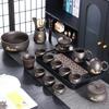 Высококачественный набор для кунг-фу из фиолетовой глины, простой керамический чайник, чашка, подставка для чая, подарочная коробка для домашнего офиса, гостиной