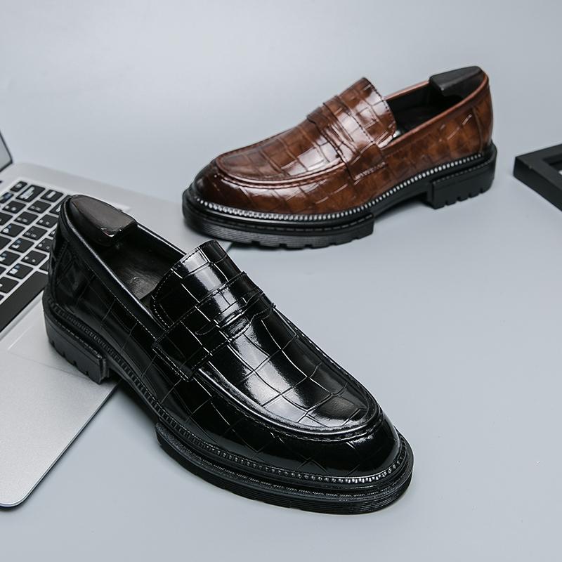 Модные брендовые мужские туфли, классические деловые кожаные туфли для мужчин, офисная рабочая обувь, мужские оксфорды с круглым носком, лакированная кожа, деловая обувь