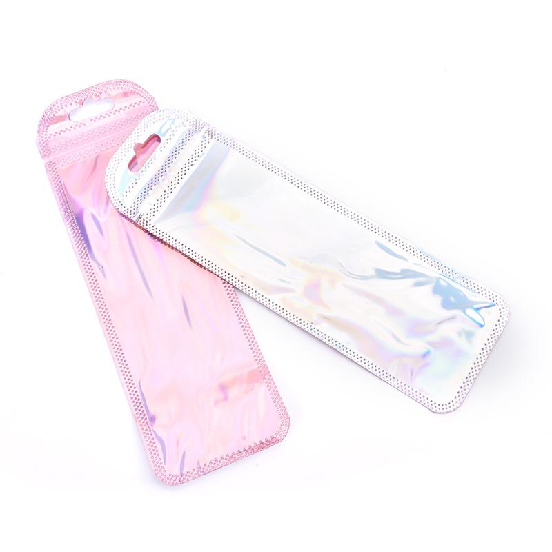 50шт 4 стиля лазерная упаковка сумка плоская косметичка голографические мини-сумки