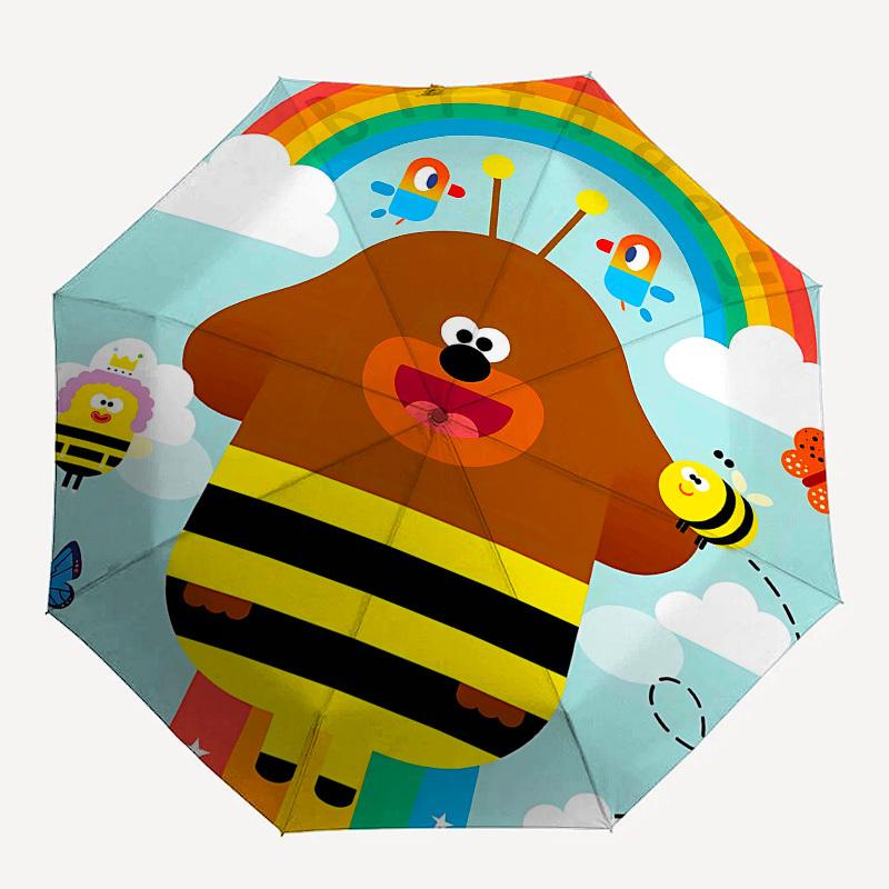 Bee, Rainbow Automatic Opening and Closing, 8 rib Structure Portable Umbrella, Suitable for Men and Women in All Seasons  Perfect Gift for H