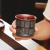 Yixing Zisha Master Teacup with 24 Solar Terms Engraving