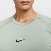 Nike Футболка Pro Dri-Fit Comfortable Moisture-Wicking Slim Fit с коротким рукавом для мужчин, цвет Horizon-Green Black FB7933-370