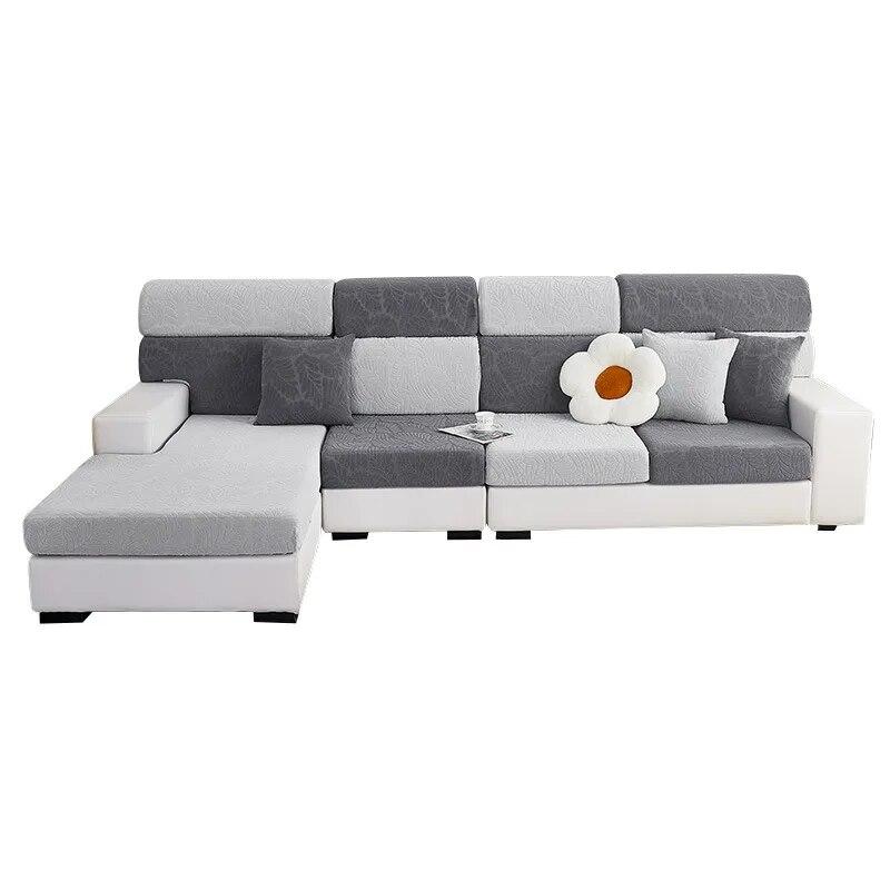 Эластичные чехлы на диваны для гостиной, защитные чехлы из ткани, L-образное сиденье, чехол для углового дивана из эластичной ткани, домашний декор