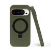 Magnetic Ring Genuine Leather Case For Google Pixel 10A 9 Pro XL 9A 8A 7A Pixel7 8 Pro Phone Back Cover Case Bracket Stand Coque