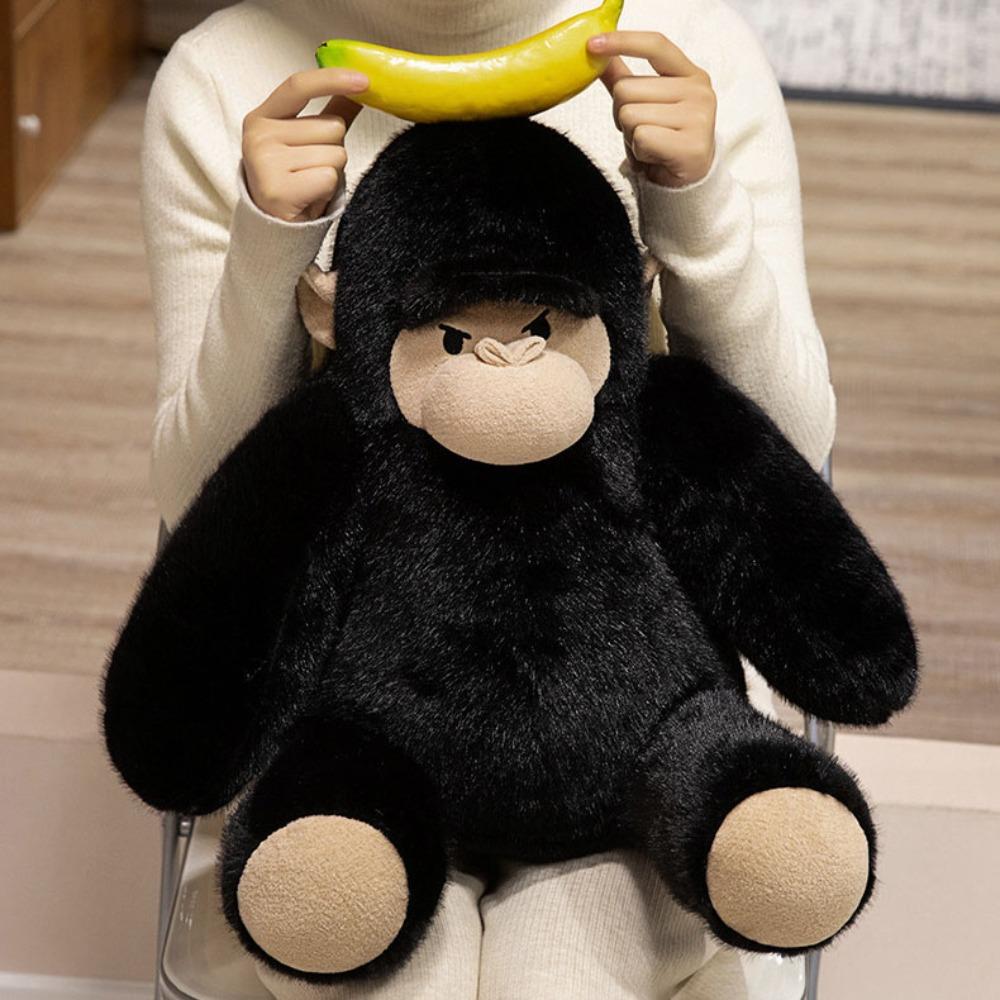 Ultra Soft Stuffed Gorilla Wild Zoo Chimpanzee Plush Doll Lovely Gift Plush Chimp Toy  Kids Toy