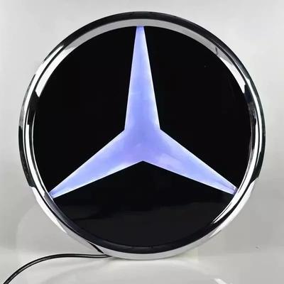 Подсветка логотипа на решетке радиатора автомобиля 3D светодиодный значок для Mercedes Benz W447 V-class VITO эмблема светящийся декоративный свет