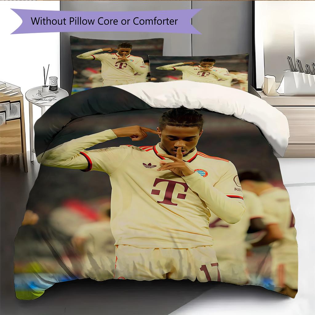 Michael Olise Pattern Bedding Home Decoration Birthday Gift (1 * duvet cover + 2 * pillowcase, without core)