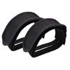 2pcs Bike Pedal Straps Adjustable Universal Bike Feet Straps Toe Clips Straps Tape for Road Bikes Mountain Bikes Black