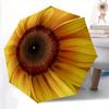 1 шт. Автоматический складной компактный зонт-трость «Цветок подсолнуха», 8 спиц, прочный купол, легкий, портативный, для повседневного использования, подарок,,121