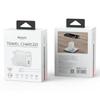 TOOCKI TCT67-34B1 67W Fast Charger Digital Display USB-A USB-C Port Power Supply with Retractable