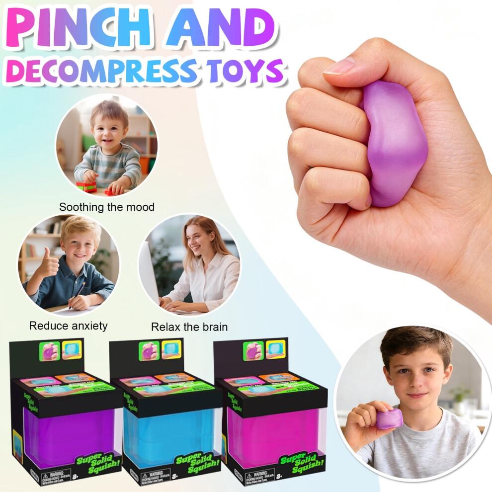 1pack Stress Cube Squishy Stress Balls for Adults Kids Sensory Fidget Toy for Your Best Mellow and Chill - Fidget Ice Cubes One Cube