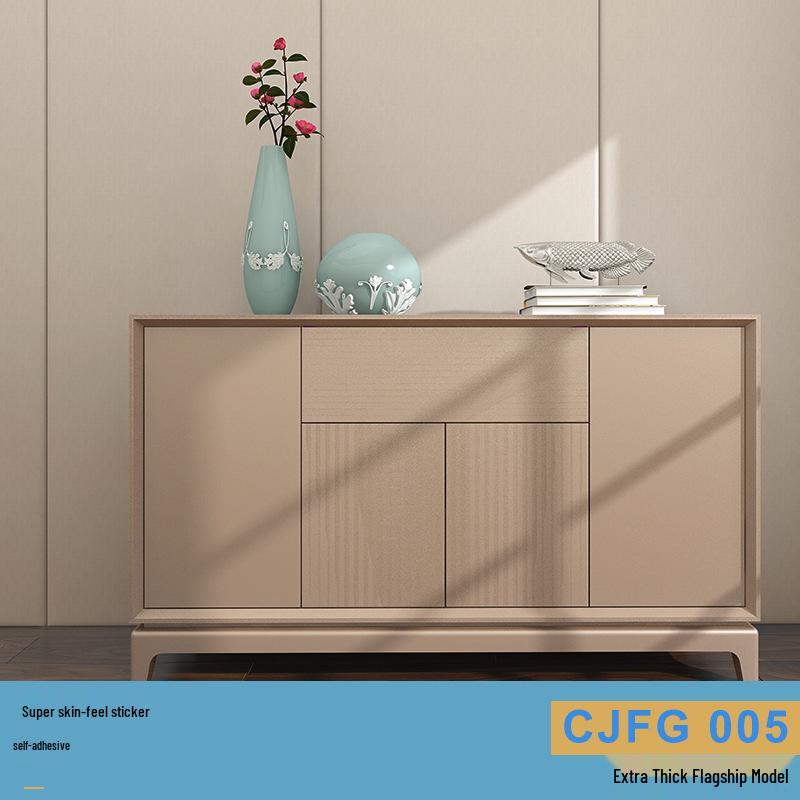 Solid Color Matte Wallpaper – Self-Adhesive, Waterproof, Washable, Thickened for Furniture Renovation