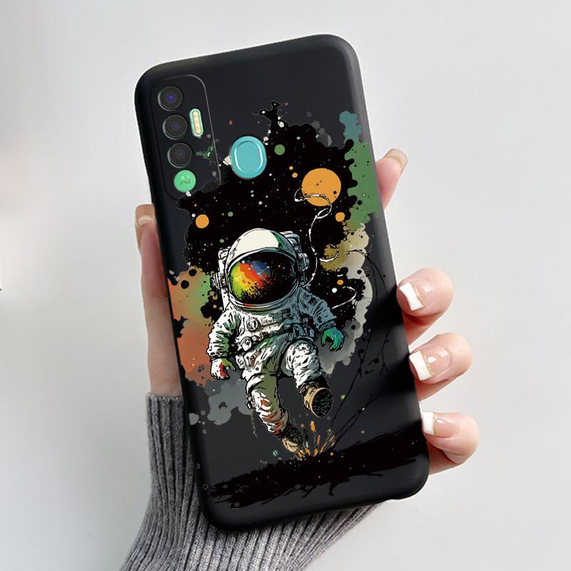 Милый Чехол Для Tecno Spark 7P Чехол Печатный Корпус Защитная Крышка Мягкий Силикон Мультяшный Корпус Телефона Fundas