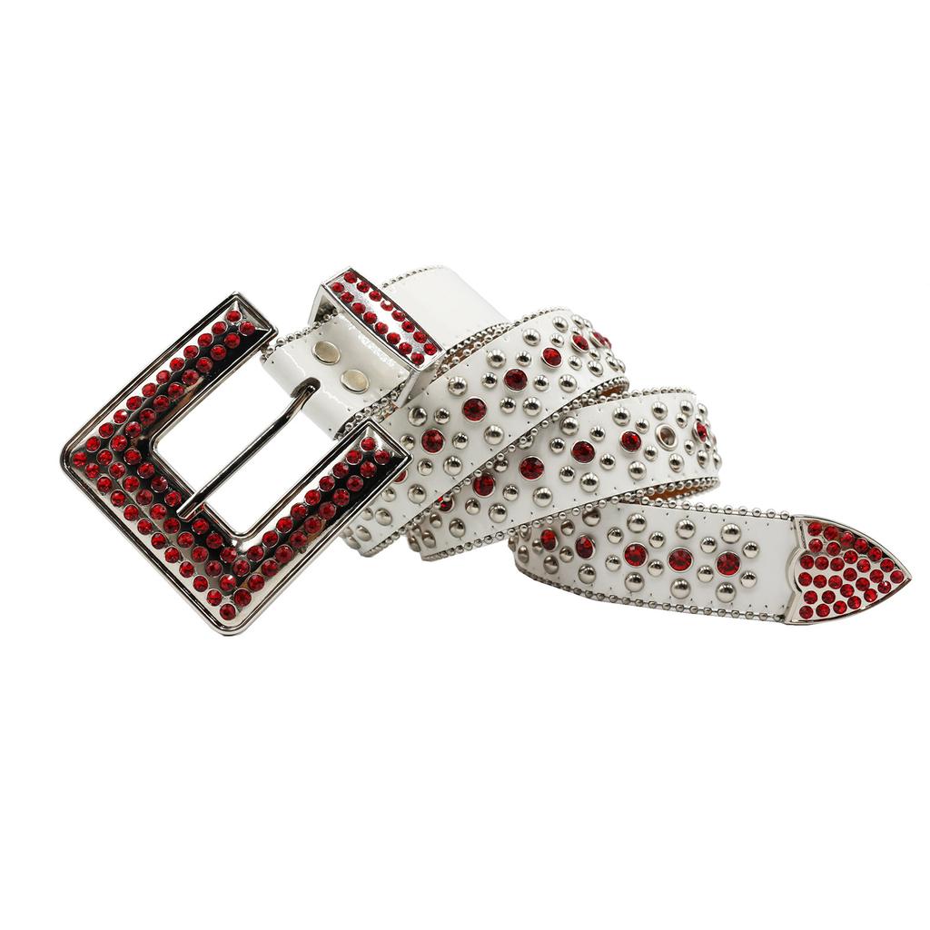 Квадратная пряжка, ремень с заклепками и стразами, с декоративной пряжкой-булавкой с бриллиантами, модный широкий ремень с инкрустацией стразами, стильно сочетающийся с джинсами