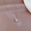 Микровставка Настоящее Золото Полный Бриллиант Легкая Роскошь Маленькое Ожерелье на Талию Женское Новое Цепочка на Ключицу Легкая Роскошь Нишевый Дизайнерский Сенс