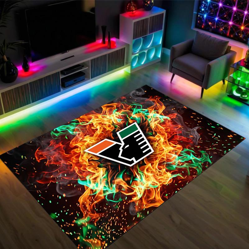 Venezia FC Football Design Crystal Velvet Carpet Cozy Non?Slip Printed Rug For Bedroom Living Room Entrance