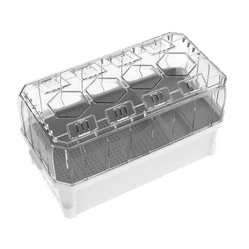 Аквариум для разведения черепах, Террариумы для рептилий, Пластиковый аквариум для черепах с кожухом,