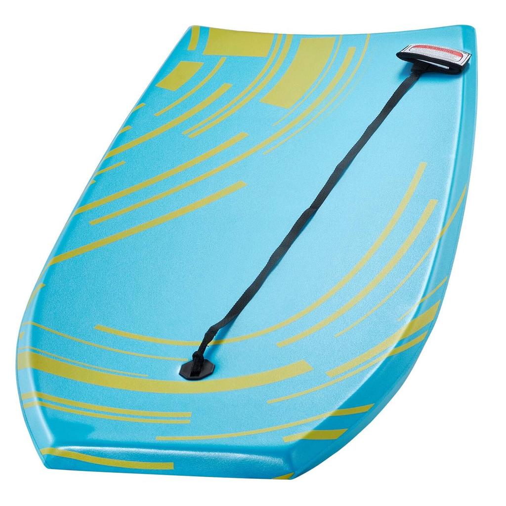 1055mm Bodyboard, Body Board Trainer with EPS Foam Core & Wrist Leash, UV-Resistant Beach Bodyboard for Beginners, Youth Up to 82 kg