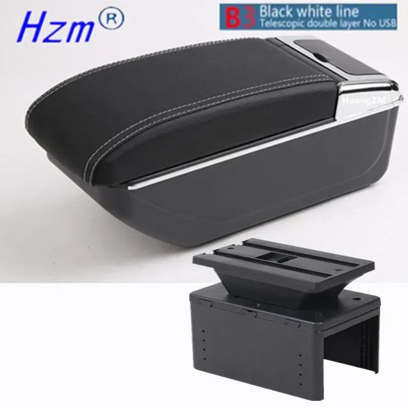 For Ford Focus mk1 Armrest Box For For Ford Focus mk1 Universal Car Armrest nterior Parts Center Storage box with USB LED light