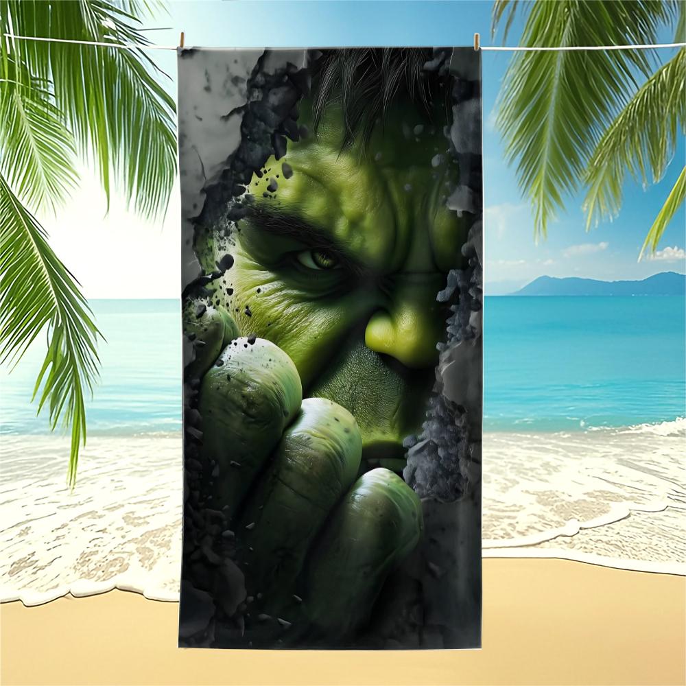 Incredible Hulk Beach Towel,Marvel Quick Dry Pool Towel,Camping Towel,Bath Towel Blanket for Kids,Adults,Boys Birthday Gift