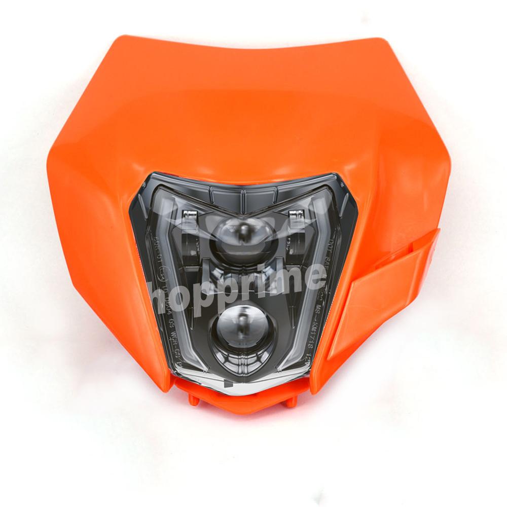 Мотокросс Эндуро Двойной спорт Свет E24-маркировка Мотоциклетная светодиодная фара для TC FE TE EXC XCW XCF 125 250 300 350 450 530 690 SMR