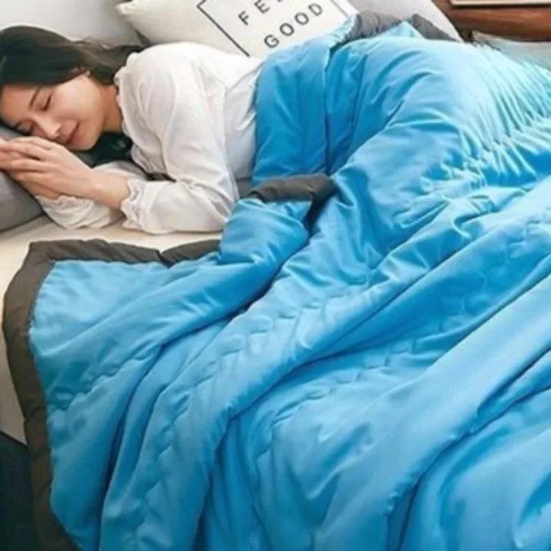 Новый летний плед для кровати Легкий тонкий плед для жаркой погоды Летнее одеяло с кондиционером