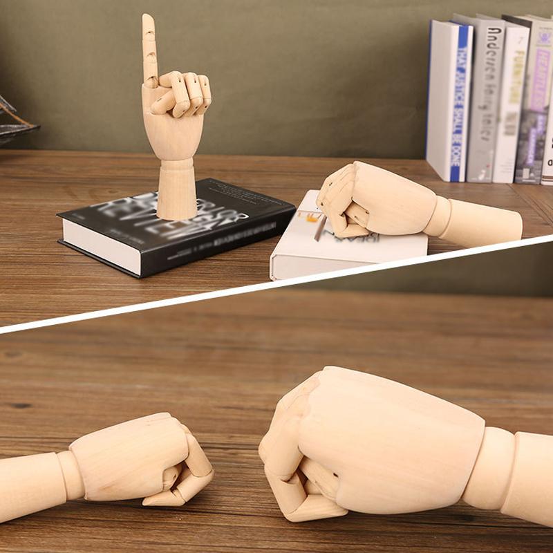 10-дюймовая деревянная шарнирная модель руки человека Художественные инструменты для рисования и карикатуры Моделирование модели руки человека