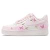 Nike Air Force 1 Zhang Sheng Dream Butterfly Abrasion Resistant Low top Skateboard Shoes Women's White Pink FV3654-111(Team686-)