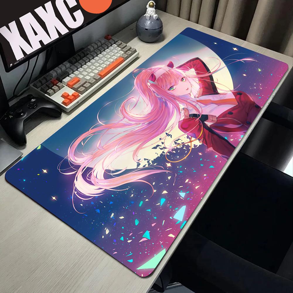 Gaming XL Large New Mousepad Anime Zero Two Darling in the Franxx Mouse Pad XXL Keyboard Pad Carpet Soft Non-Slip PC Mouse Mats