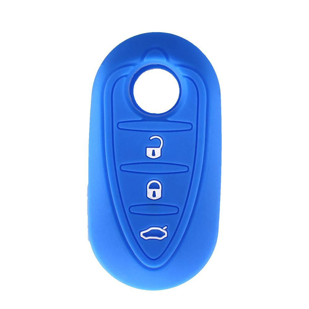 KEYYOU 3 Buttons Silicone Car Key Case Cover For Alfa Romeo Mito Giulietta Folding Flip Remote Car Key Shell
