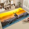 1pc Natural Forest Deer Bathroom Absorbent Mats Anti-Slip Mats Home Decor Supplies Carpets Home Kitchen Floor Mats