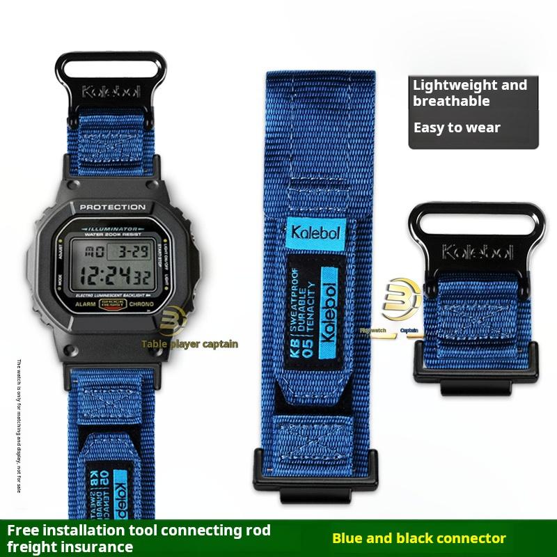 Для часов Casio G-SHOCK DW5600 GW-M5610 GW-B5600 G-5600 GW5000 Ремешок Модифицированный Внешний Плетеный Нейлоновый Холщовый Ремешок для часов мужской браслет