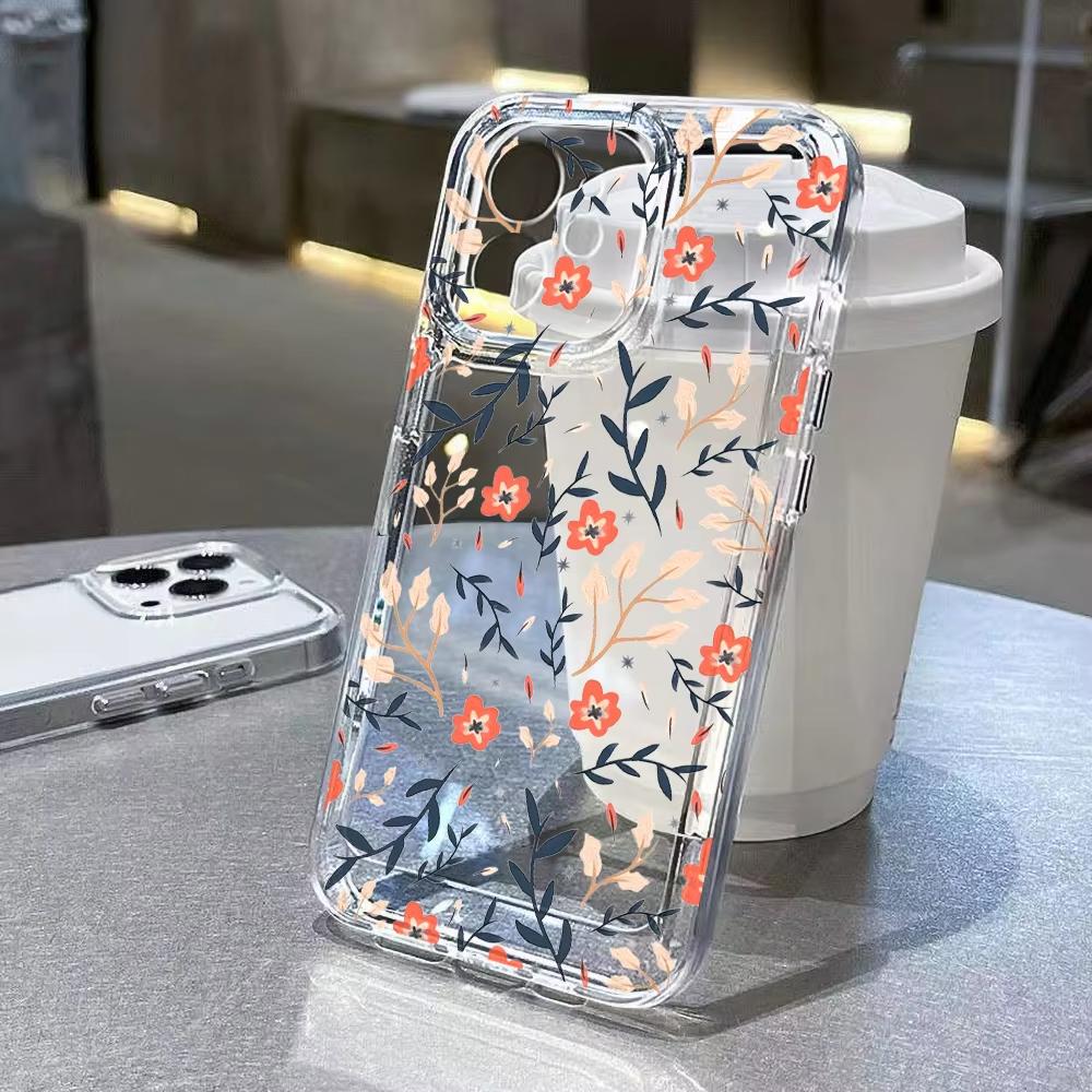 Чехол для телефона Xiaomi Mi 17 Pro 15 14 13 12 11 Lite 5G Mi 15 T Pro 14T 13T 12T с рисунком розового персикового цвета, прозрачный бампер