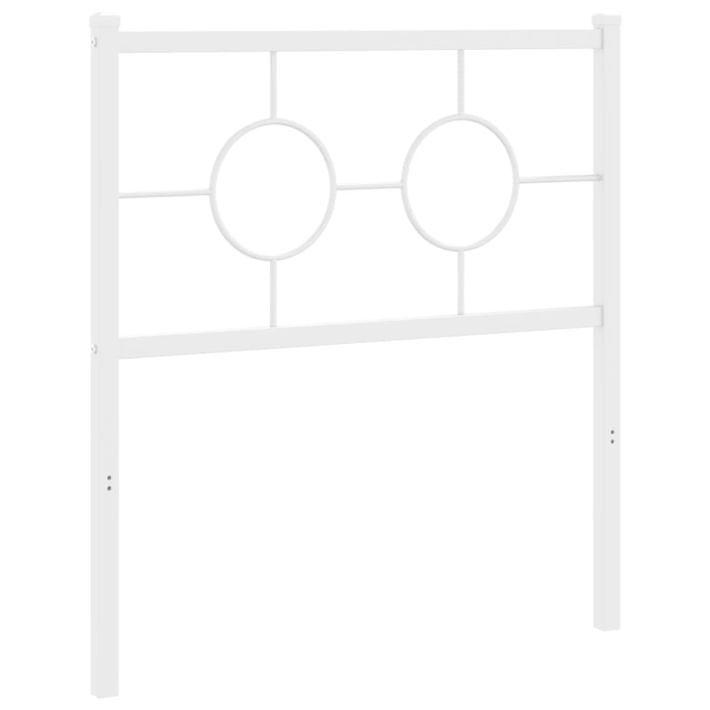 Replacement Headboard Metal White 75 cm