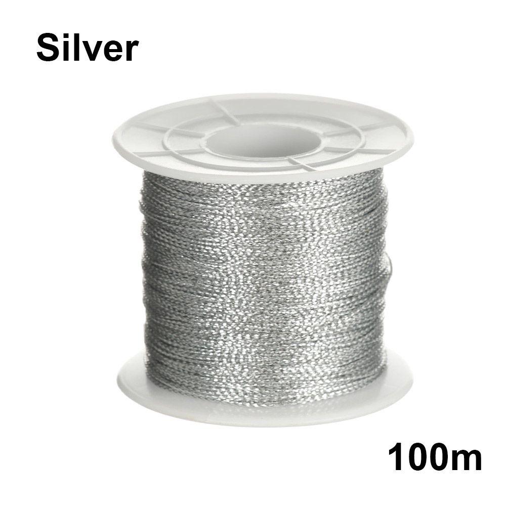 Декор коробки Тег Линия Обвязывающая веревка Рождественский ремешок Лента Мишура Упаковочная нить Металлический шнур