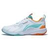 Кроссовки для бадминтона Li Ning Ace Унисекс Низкие Белый/Зеленый/Оранжевый AYTT001-2