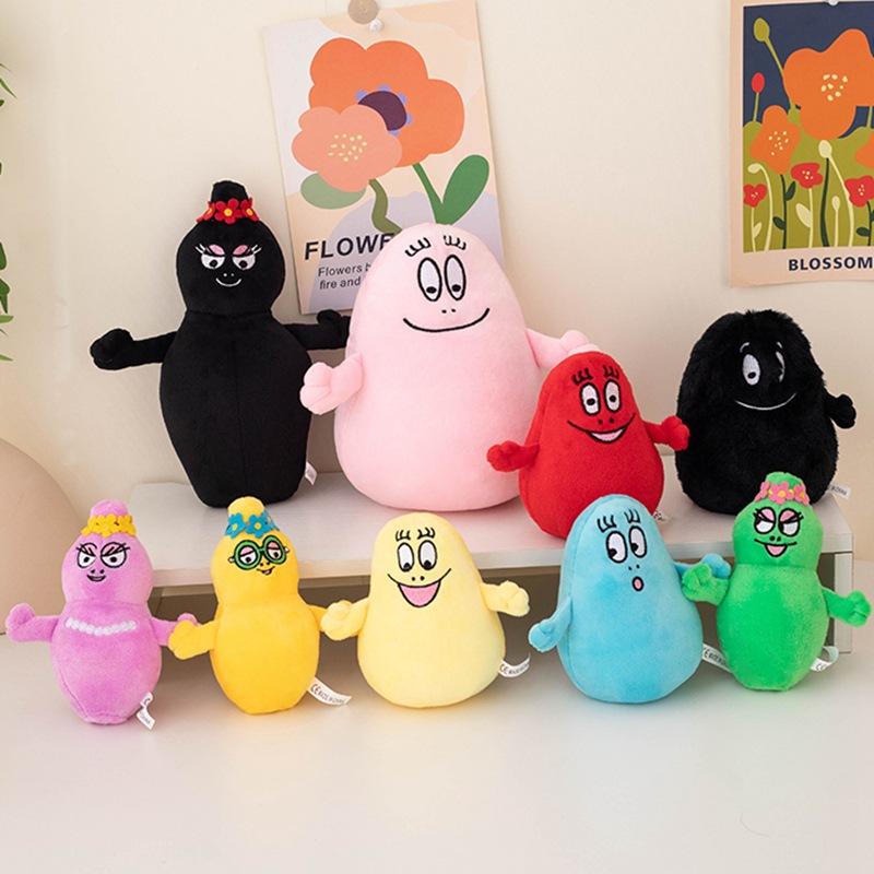 Cartoon Barbapapa Daddy Baba Movie Merchandise Creative Monster Plush Toy Home Decoration for Girls Children's Birthday Gift