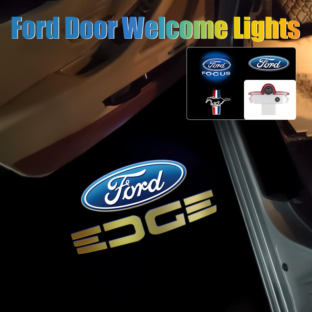 2pcs Car LED Door Welcome Light Projector Lamp Decoration Accessories Auto Styling For Ford S-MAX 2007-2008 CHIA-X 2007-2013