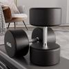 50kg Pair Rubber Coated Solid Steel Dumbbell Set for Men's & Women's Home & Commercial Gym Use