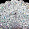Серебряный Клатч-Сумка Формы Павлина Свадебный Вечерний Роскошный С Алмазными Стразами Женская Вечеринка Выпускной Мини Минодьер Женский Кошелек