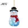 Unique Christmas Gifts Sea Glass Ornaments, 2D Flat Acrylic Tree Santa Snowman Reindeer Angel Holiday Home Decor Wreath Hanging Decoration,
