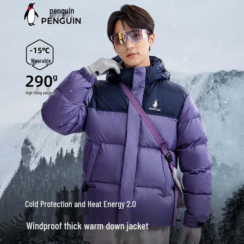 CAMEL Unisex Thickened Hooded Puffer Jacket