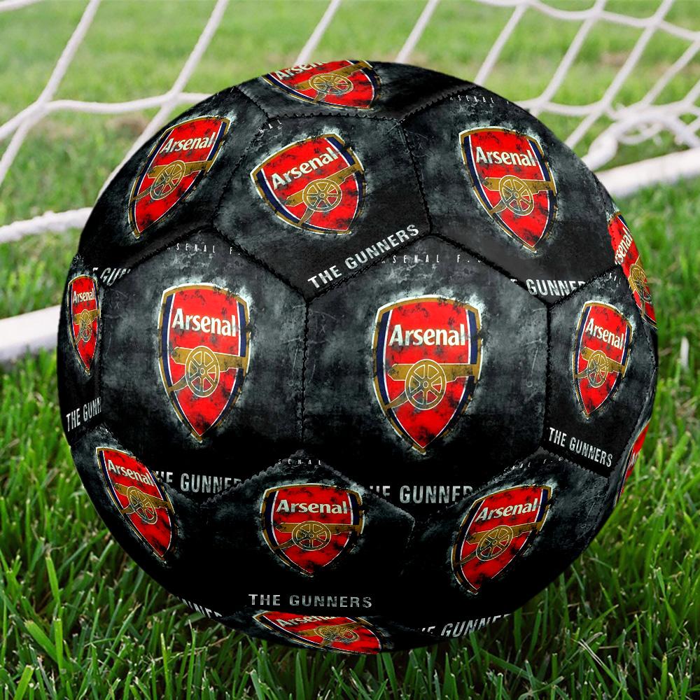 Arsenal logoIndoor Soccer Ball Colorful All Ages Machine Stitched PVC Competition Ready Durable High-Bounce