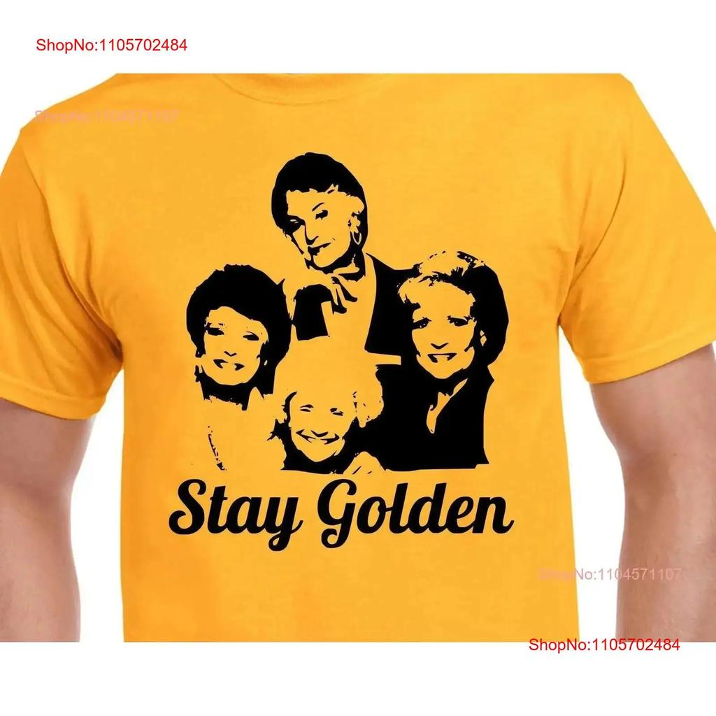 Golden Girls T Shirt Stay TV Show vintage Washed streetwear graphic designer clothes Versatile fashion Top For Everyday Wear