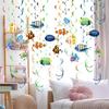 Room Ceiling Decors with Marine Creature Beautiful Swirls Hangings Decorations
