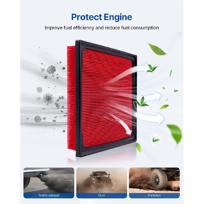 Воздушный фильтр двигателя и салона Подходит для 2011-2017 CT200H, 2015- NX300H, 2010-2015 Prius, 2012-2015 Prius Plug-In, 2012-2018 Prius V, 2016-2018 RAV4,