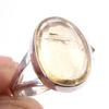 Natural Citrine Gemstone Handmade 925 Solid Sterling Silver Ring Size 7 D1e69