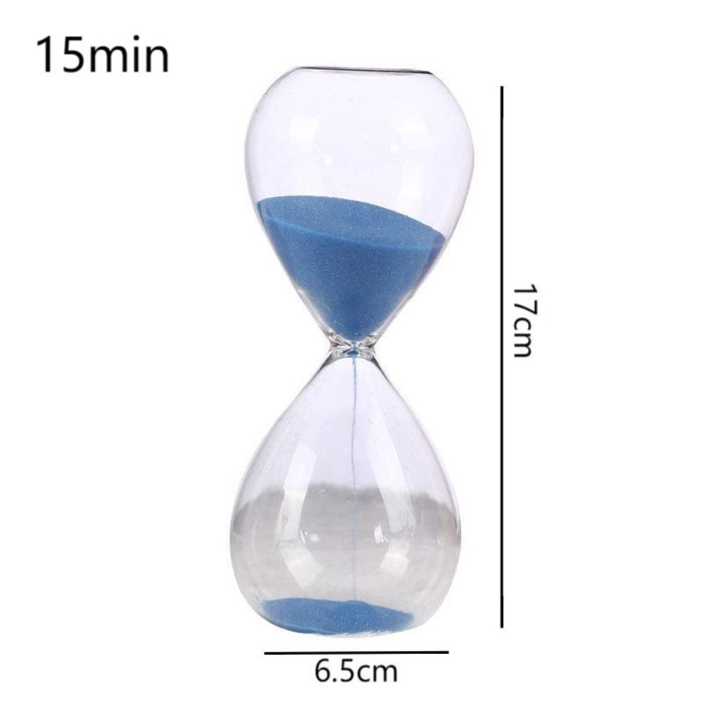 15/30 Minutes Glass Time Hourglass Timer Transparent Crafts Decoration Nordic Glass Droplet Gift