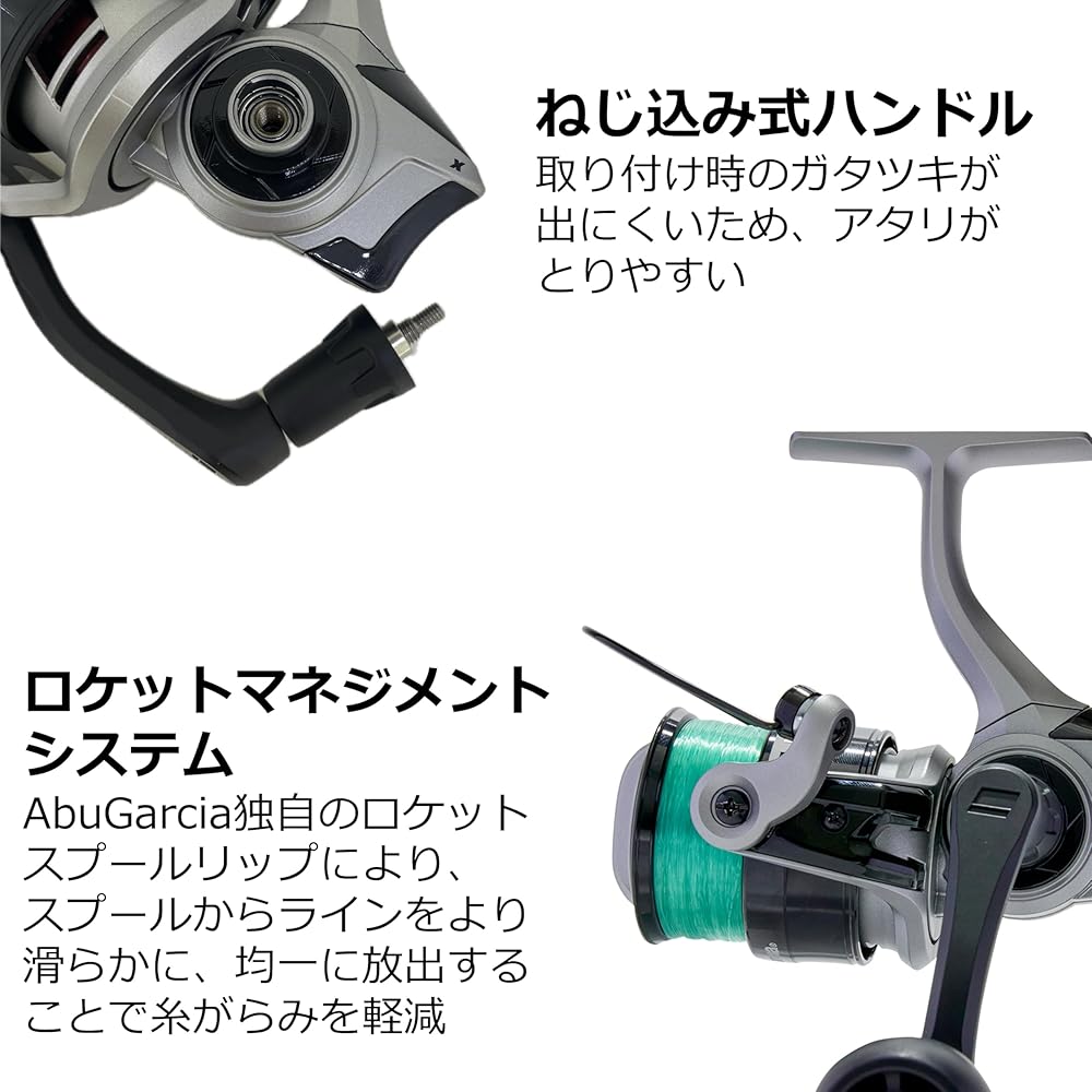 Спиннинговая катушка AbuGarcia Max X 4000 с леской Рыболовное снаряжение для начинающих