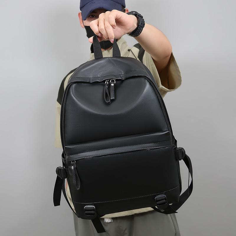 Рюкзак из искусственной кожи премиум-класса для студентов - Вместительная модная сумка для ноутбука для школы и путешествий